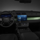 A render of the green interior on the Land Rover Defender.